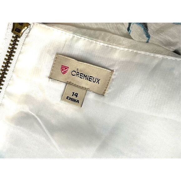 Cremieux Taylor Blue White Floral Sleeveless Dress sz 14 Retails‎ $139 NWT - Picture 8 of 14